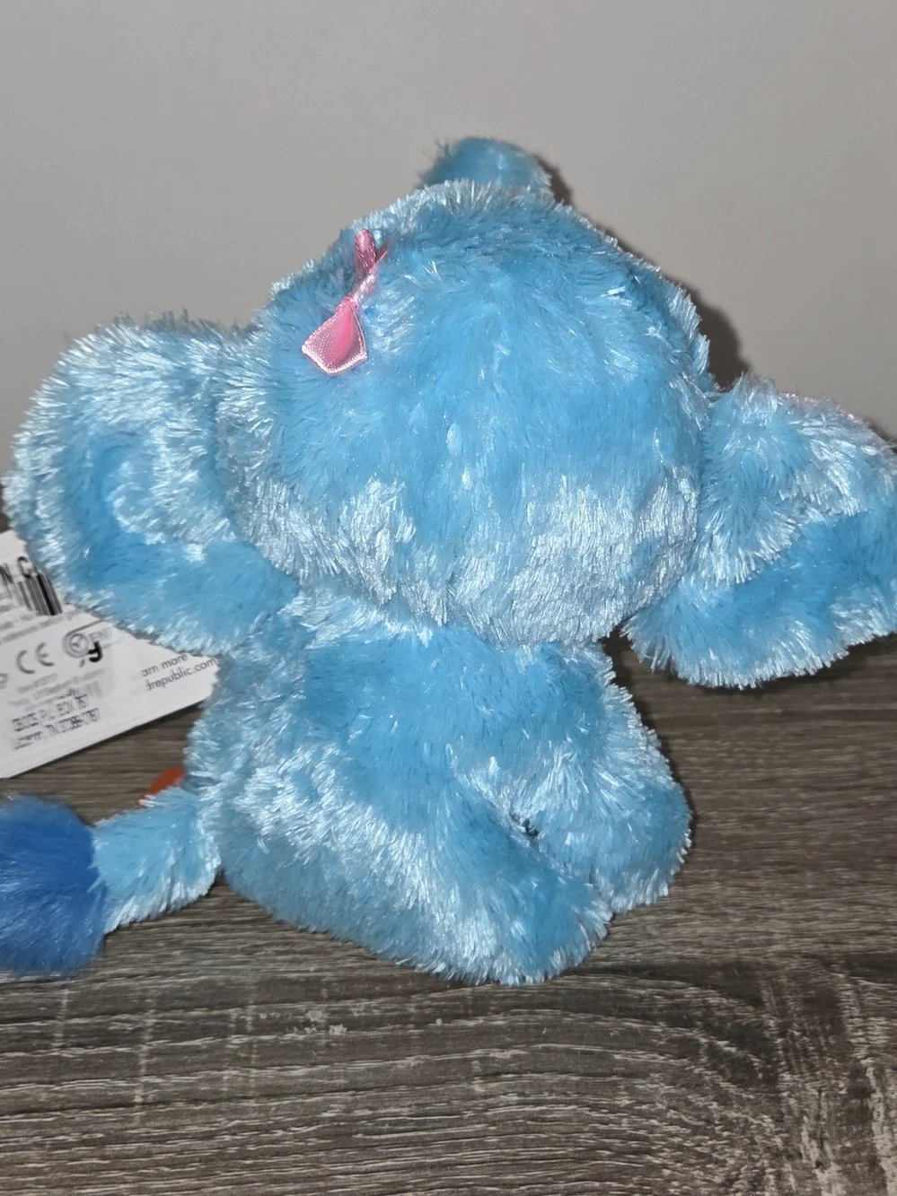 Wild Republic Plush Baby Blue Purple Elephant w/Sparkle Eyes 5